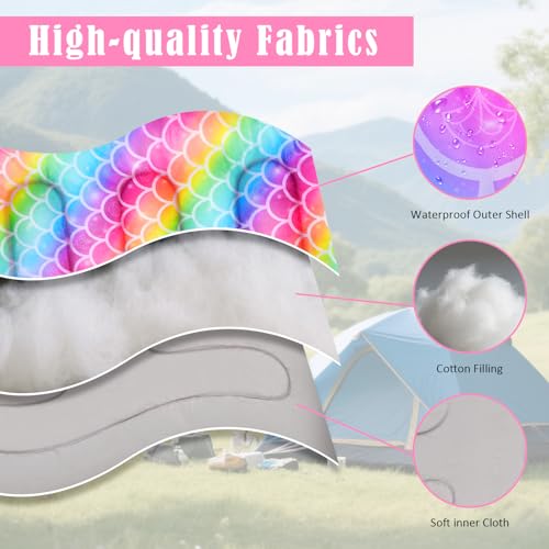 Sleeping Bag for Kids Girls Boys, 3 Season Warm Lightweight Kids Sleeping Bag Waterproof Portable for Camping Outdoors, Travel miniatura 4