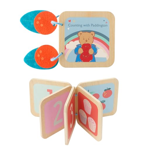 Orange Tree Toys Paddington Bear Wooden Counting Cards Toy - Wooden Toys for 1 Year Olds, Counting with Numbers 1-4 - Toddler Early Development & Activity Toys - Official Licensed Paddington Gifts