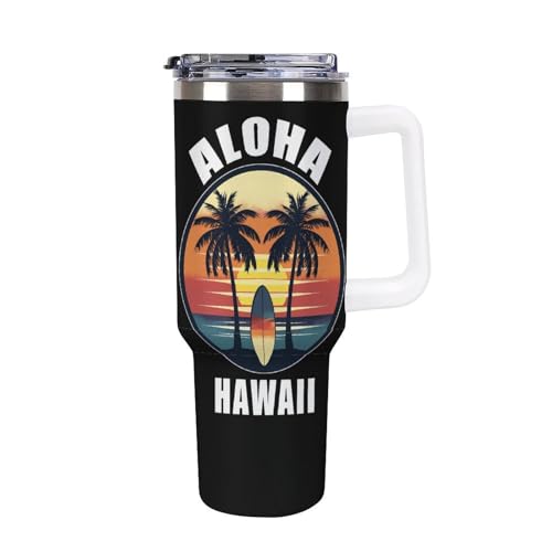 Taza de viaje para coche Hloha de 40 oz: ideal para tus viajes cotidianos
