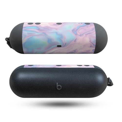 Image of Speaker Skin Compatible with Beats Pill (2024) - Pastel Wave - Premium 3M Vinyl Protective Wrap Decal Cover - Easy to Apply | Crafted in The USA by MightySkins