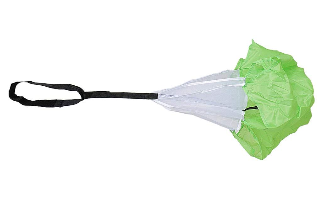 IRIS Fitness Speed Parachute Resistance Sprint Trainer - Helps Maximize Acceleration and Top Running Speed Through Resistance and Overspeed Training (Green) 1
