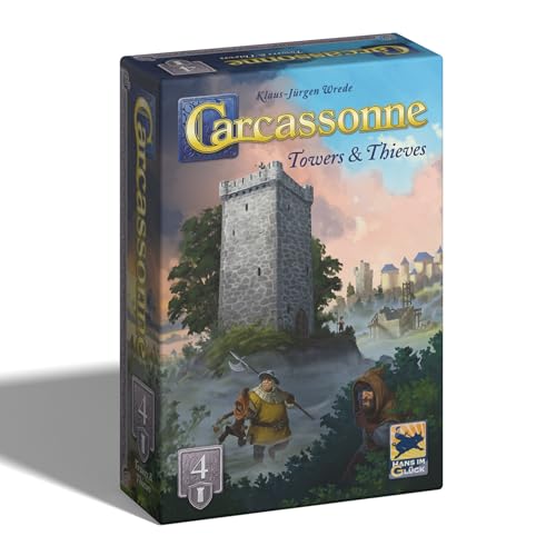 Hans Im Gluck Carcassonne Towers & Thieves Board Game Expansion - Build Towers, Deploy Watchmen &...