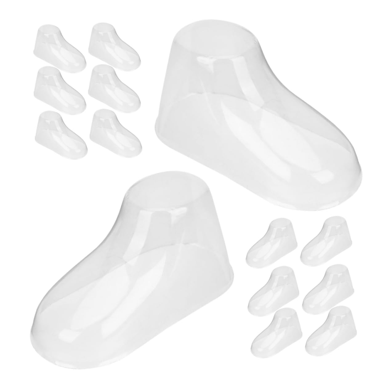 OSOLADY Baby Booties Display Stand 8cm Plastic Toddler Foot Models Shoes Socks Holder for Shop