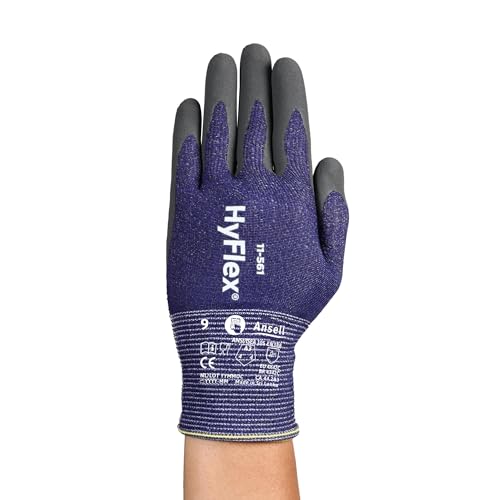 Ansell HyFlex 11-561 Vend Pack �H�Ɨp��� - �T�C�Y6�A�u���[ (144������P�[�X)