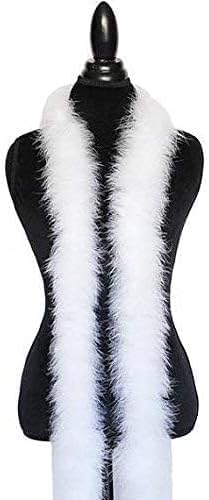 Miniatura 2 de Marabou Feather Boa - Boa de plumas de 2 yardas de largo 72 pulgadas 22 g078onzas