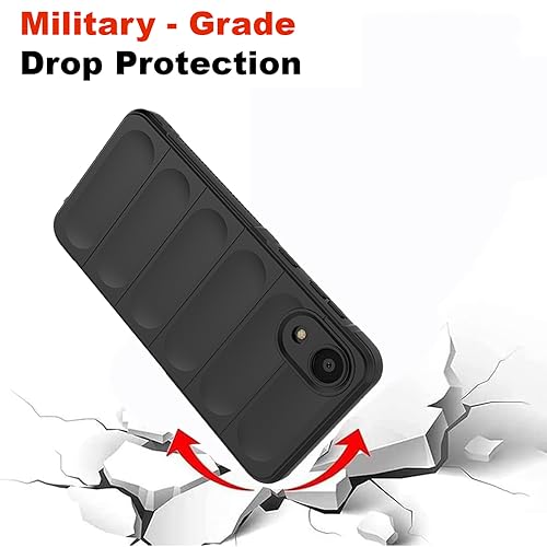 Image of Amazon Brand- Solimo Mobile Cover for Samsung Galaxy A03 Core 4G | Full Camera Protection | Liquid Silicon Case | Flexible Bumper Case for Samsung Galaxy A03 Core 4G (Black)
