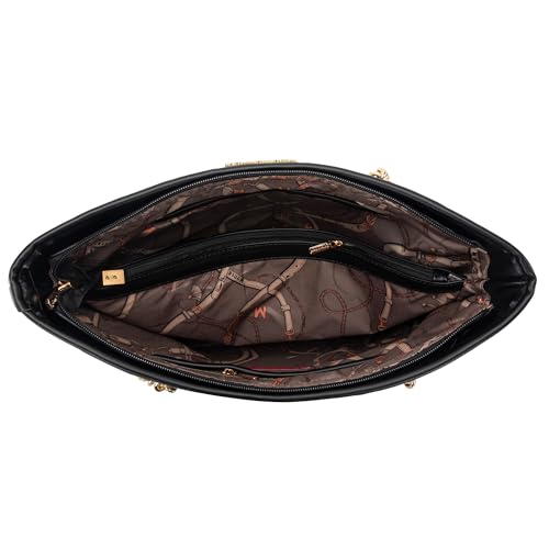 Montana West Shoulder Handbags for Women Quilted Tote Purse Ladies Designer Satchel Hobo Bag with Chain Strap Gift