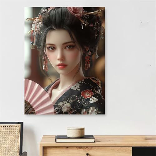 Peinture par Numéro Adulte avec Cadre 80x120cm Japon Toile Coloriage