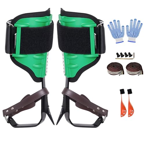 mujaxect Steigeisen Baumklettern Ausrüstung, geeignet zum Klettern, Jagen, Obstpflücken, Logging