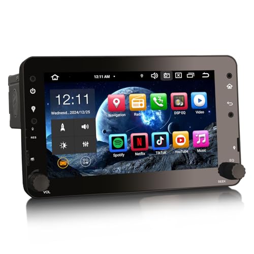 🚗【CarPlay/Android Auto senza fili + amplificatore DSP】 È sufficiente collegare un iPhone (via BT) o uno smartphone Android (via BT/USB) a questa radio per poter effettuare facilmente chiamate, inviare e ricevere messaggi, ascoltare musica e molto altro ancora Utilizzare la navigazione online durante la guida per concentrarsi sulla strada. Amplificatore DSP incorporato, per un effetto audio perfetto in auto. Supporta l'uscita del subwoofer. Uscita audio: 4 * 48W.