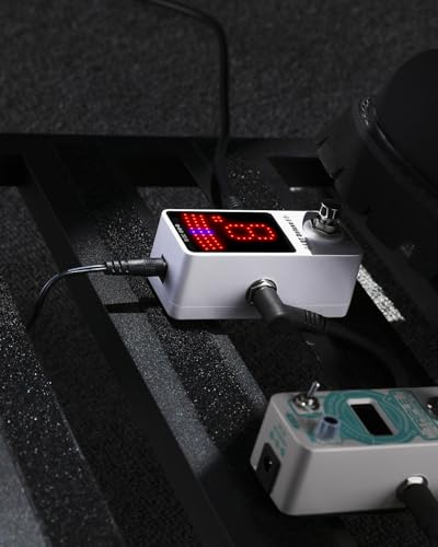 Image of Donner Tuner Pedal, DT Deluxe Chromatic Guitar Tuner for Electric Guitar and Bass, ±1 Cent Precision, USB or 9V Power Supply, True Bypass