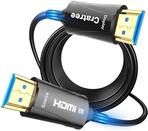 BlueRigger 8K HDMI Cable (3M, 8K 60Hz HDR, 4K 120Hz, High Speed 48Gbps With Ethernet, EARC, 3D, HDCP 2.3) - Compatible With PS5, Xbox, Roku, Apple TV, Switch, PC - View #2