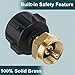 GASPRO Propane Refill Adapter, Fill 1 Pound Bottles from 20lb Tank, Easy to Use, Solid Brass