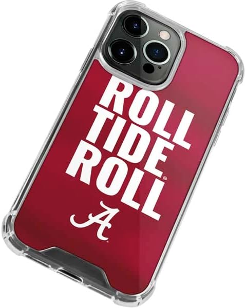 Skinit Clear Phone Case Compatible with iPhone 14 Pro Max - Officially Licensed University of Alabama Roll Tide Roll Design