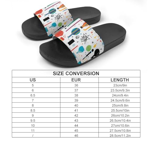 Pattern of Science House Sandals Non-Slip Bathroom Slippers Beach Summer Shoes for Men Women2