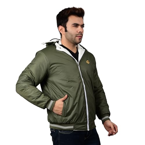 Image of Quark Export Quality Reversible Puffer Jacket in GLD Material best for Winterwear /Hiking /Biking /Camping /Mountaineering /Racing /Climbing /Tracking(Control Temperature up to 3 Degree Celsius.)(3C)