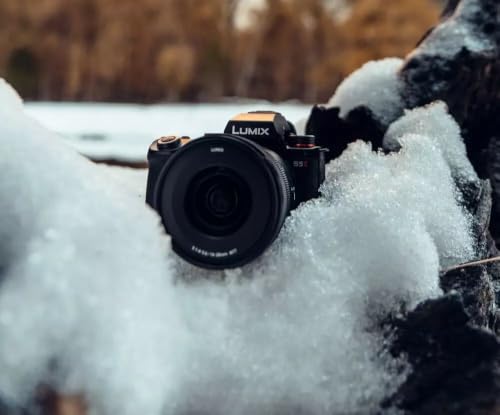 Image of Panasonic LUMIX DC-S5M2 Full Frame Mirrorless Camera Body, 4K 60P and 6k 30P, Flip Screen, Wi-Fi, Phase Hybrid AF With 779 points, Active IS, Black