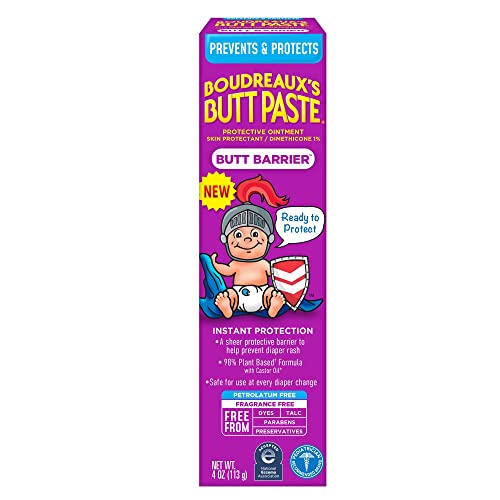 Boudreaux s Butt Paste, Butt Barrier Ointment, Rash Prevention, 4oz tube