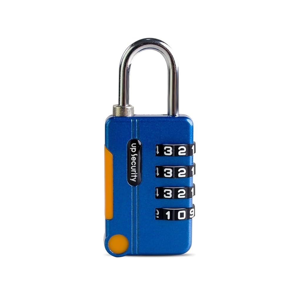 Gnyvzxplq Blu Suitcase Locks, Keyless 4 Digit Combination Lock Theft Zinc Alloy Multicolor For Travel Luggage(Blu)