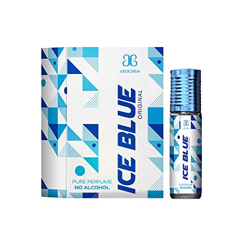 ICE BLUE Attar long lasting fragrance No Alcohol Pure Perfume Herbal Attar (6ml Each)