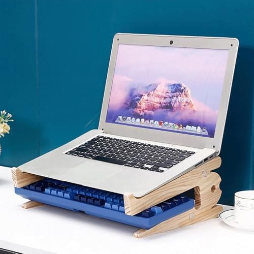 Base universal de madera para laptops de 10 a 17.3 pulgadas miniatura 6