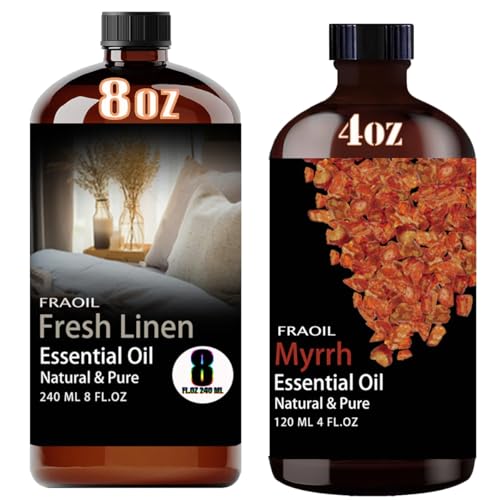 Aceite Esencial Fresh Linen y Mirra 8 y 4 Fl Oz