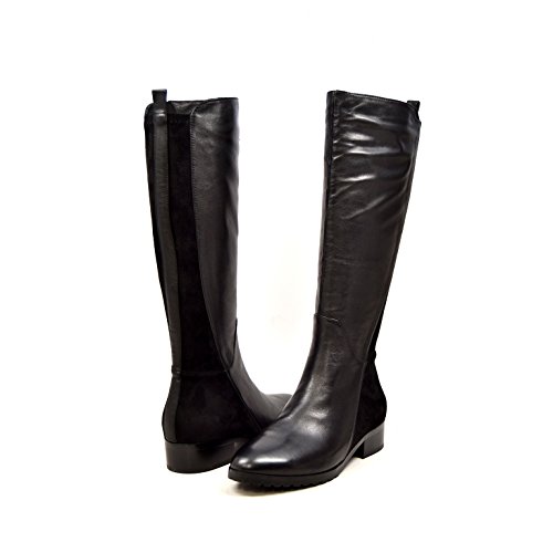 Women's Slim Collection Trendy Leather/Suede Boots - Main Image