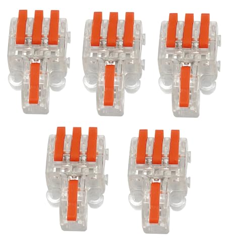 Bornes de fil 1 en 3 sorties à levier pour connexion rapide et sûre de vos câbles