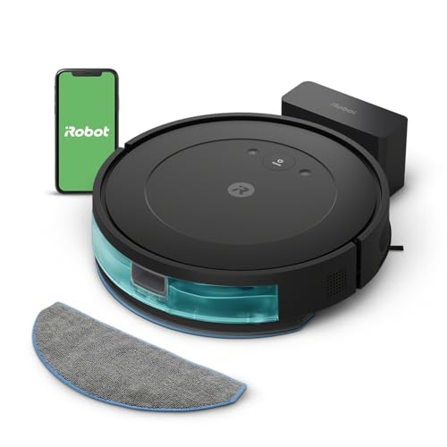 iRobot Roomba Combo Essential (Y0110) - Robot Aspirateur et Laveur Connecté - Efficace et Puissant...