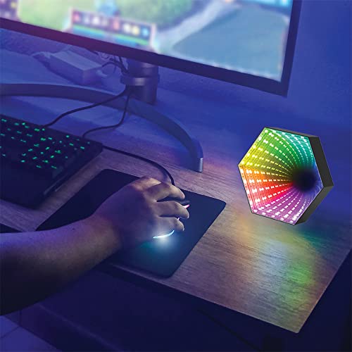 Monster Rechargeable Multicolor Color Flow Sound-Reactive Infinity Mirror Light thumb #1
