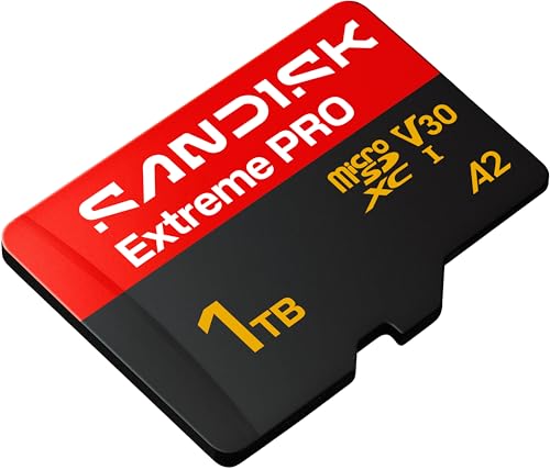 Image of SANDISK 1TB Extreme PRO microSDXC UHS-I Card, 5K & 4K UHD Video, 250MB /s Read, 170MB /s Write, A2, U3, V30, High-Speed for Android, Action Camera & Gaming