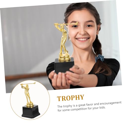 Yardwe 4 Pcs troféu de golfe prazer dante fun mini troféus crianças de futebol bola de futebol decor