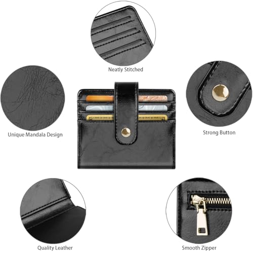 Image of Small Wallets for Women Slim Minimalist Bifold Credit Card Holder
