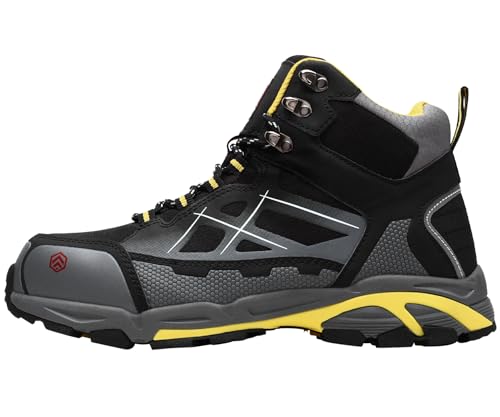LARNMERN Steel Toe Work Boots Men,Non Slip Safety Shoes,Comfortable Industrial and Constructio Hiking Sneakers3
