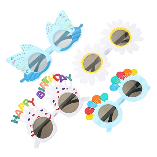 NOLITOY 4 Pçs Óculos Engraçados De Aniversário Óculos De Sol Infantis Gafas De Sol Para Niños Decora