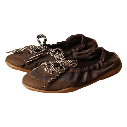 Image of Theater Kai Casual Sneakers in Suede for Women | Stylish Flat Lace-Up Shoes | Lightweight Comfortable Footwear with Cushioned Insole