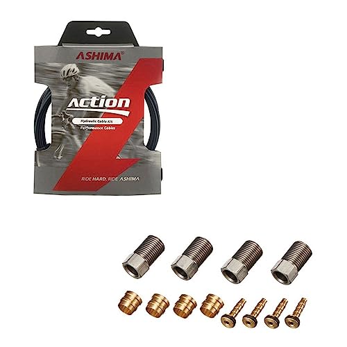 ASHIMA Unisex-Adult KIT Tubo+Connettori TEKTRO 5,4x2,5mm e Lunghezza:, Nero, Taglia UNICA