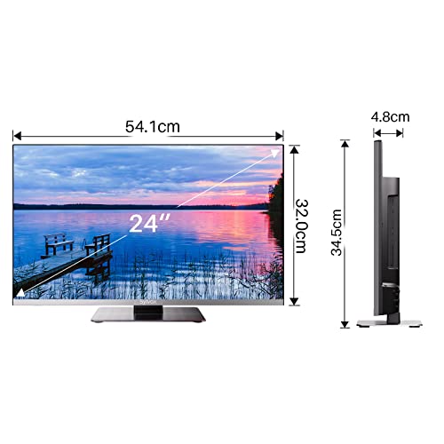 SYLVOX 24 Zoll Smart TV für Wohnmobile|DVD Play Eingebaut| Handy Auf TV | DC 12V Android 11 Fernseher | 1080P| ATV DTV| Äußerst schmale Lünette| Ideal für Wohnmobile Wohnzimmer – Bild 5