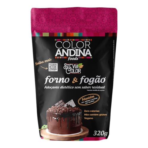Color Andina Adoçante Culinário Stevia Forno e Fogão 320 g