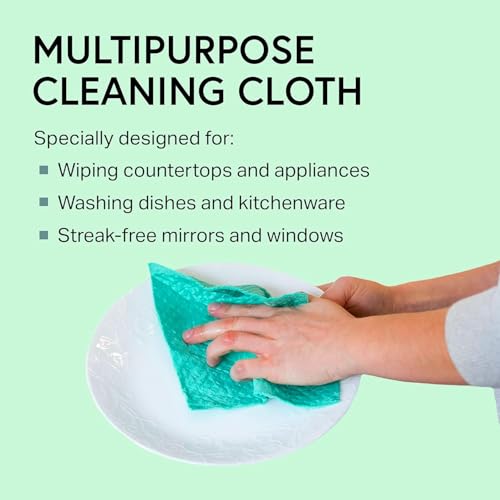 Image of 9 pcs soft absorbent fast drying cleaning dish towels,dishwashing cloth household dishwashing cloth set, woven kitchen clean lint-free dishwashing cloth,non-greasy easy to clean more functions.
