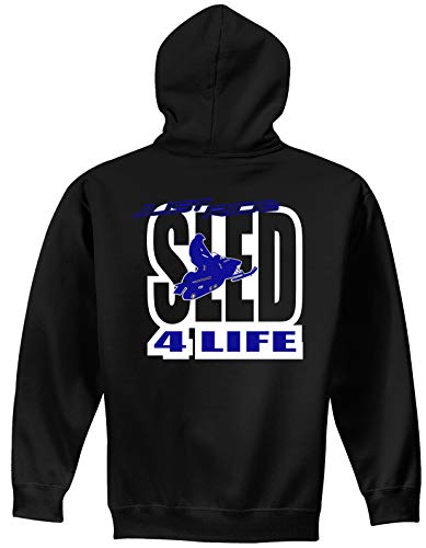 Just Ride Sled 4 Life Black Hoodie Sweatshirt