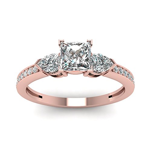 Princess Cut Moissanite Wedding Ring Sets for Women,1.75/2.75 CTW Moissanite Rings Engagement Ring Sets Platinum Plated Silver Ring Band Sets Free Engraved4