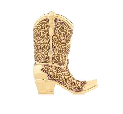Judith Leiber Couture, Crystal-Embellished Cowboy-Boot Convertible Clutch