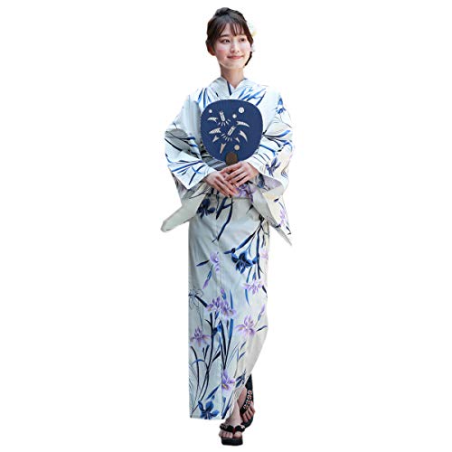 浴衣 綿紅梅 撫子 なでしこ 白 青 紫 水色 浴衣 綿紅梅 撫子 なでしこ 白 青 紫 水色 2023年新作浴衣