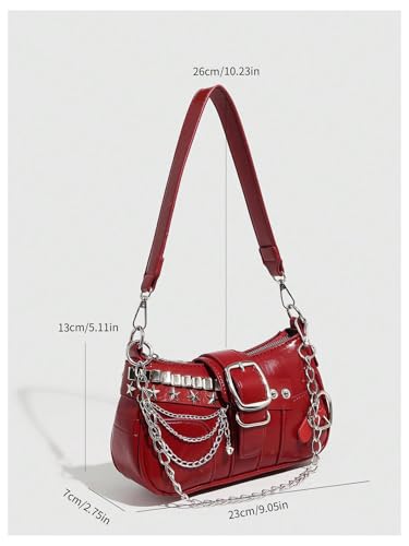 Image of Verdusa Women's Y2k Purse Star Embroidery Cute Shoulder Bag Y2k Accessories