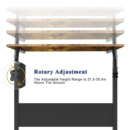 Soges 10CZZS05-3-80FG Rolling Laptop Stands Desk Cart Height Adjustable thumb #4