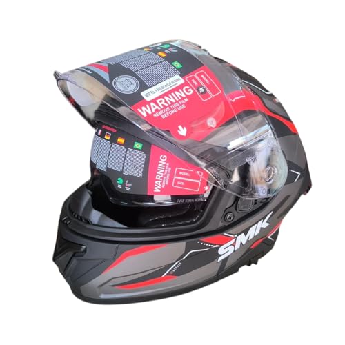 Image of SMK Typhoon Full Face Dual Visor Helmet, ISI DOT ECE 22.06 Certified