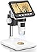 Microscopio Digitale, MicroscopioElettronico Portatile da 4,3 Pollici 1080P con...