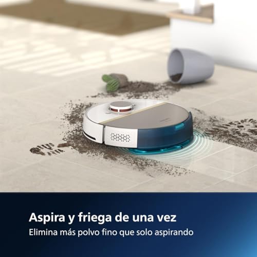 Robot Aspirador y friegasuelos Philips Homerun 7000, succión ultrapotente (5000 Pa), detección de obstáculos...