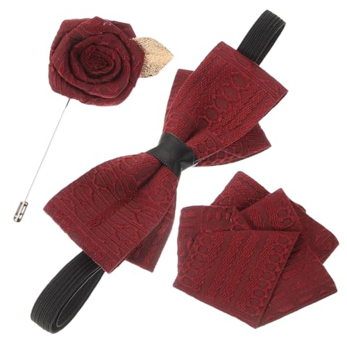Set de Corbata de Moño y Prendedor para Hombre